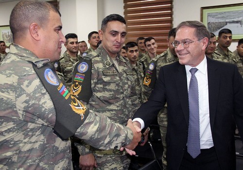 Посол США встретился с участвовавшими в учениях Saber Junction – 2019 азербайджанскими военными (Фото)
