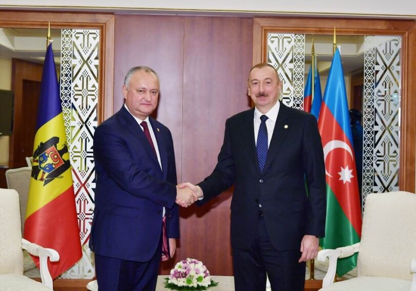 Ильхам Алиев встретился с президентом Молдовы Игорем Додоном (Фото-Обновлено)