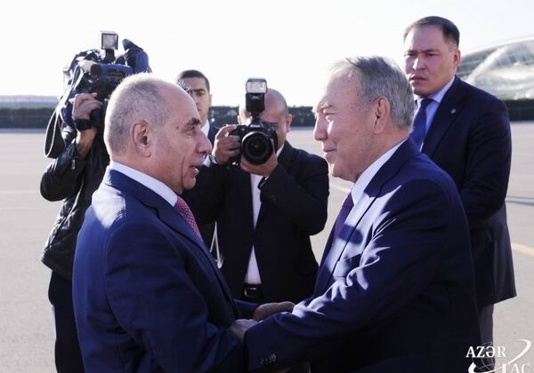 Нурсултан Назарбаев прибыл в Азербайджан (Фото)