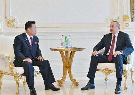 Президент Ильхам Алиев принял председателя Президиума Верховного Народного Собрания КНДР (Фото-Обновлено)