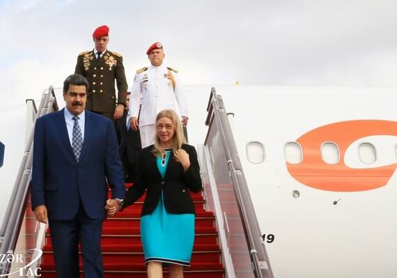 Президент Венесуэлы Николас Мадуро прибыл с визитом в Азербайджан (Фото)