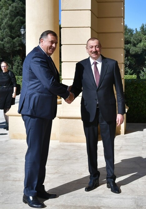 Президент Азербайджана встретился с председателем Президиума Боснии и Герцеговины (Фото)