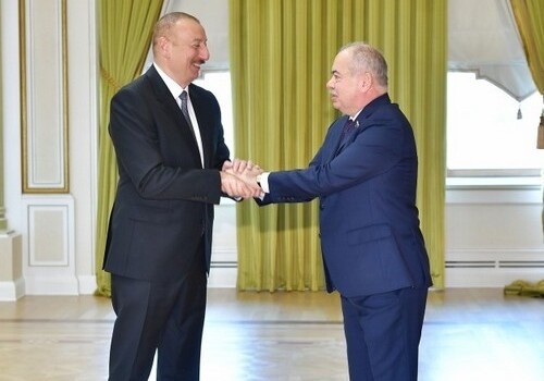Ильхам Алиев принял зампреда и главу комитета СФ РФ, председателя Народного собрания Дагестана (Фото)