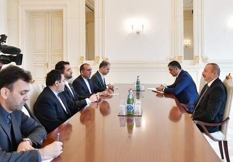 Президент Ильхам Алиев принял иранскую делегацию (Обновлено)