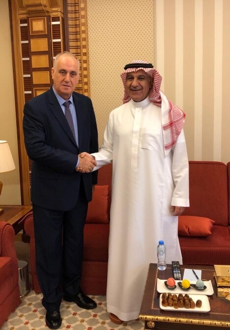 Министр информации Саудовской Аравии встретился с председателем Правления АЗЕРТАДЖ Асланом Аслановым (Фото) 