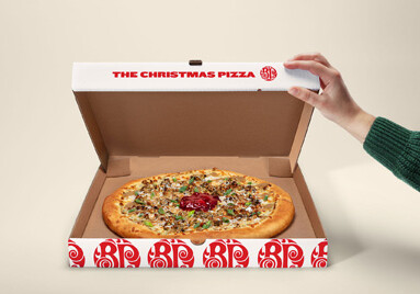Канадская пиццерия создала коробку для пиццы, исполняющую рождественскую песню