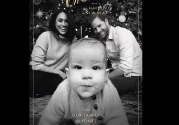 Меган Маркл и принц Гарри представили рождественскую открытку