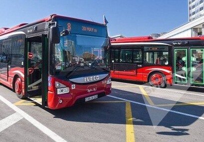 В Баку в новогоднюю ночь автобусы на ряде маршрутов будут работать до утра