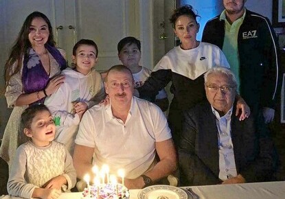 Ильхам Алиев отметил свой день рождения в кругу семьи (Фото)