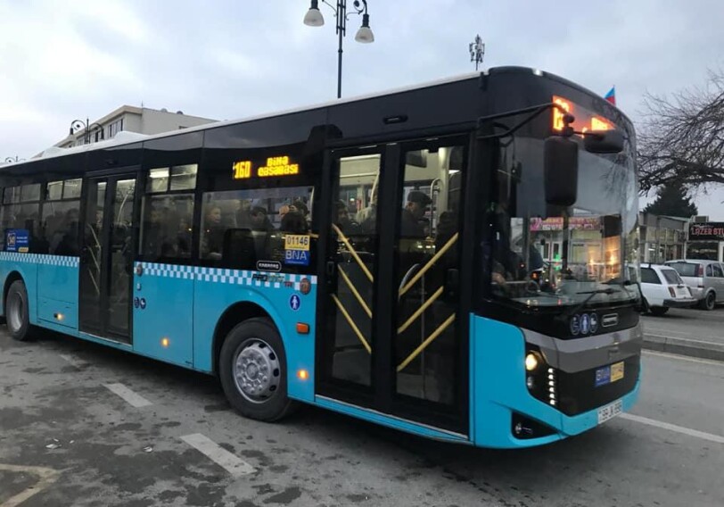 В Баку начали функционировать 12-метровые автобусы (Фото)