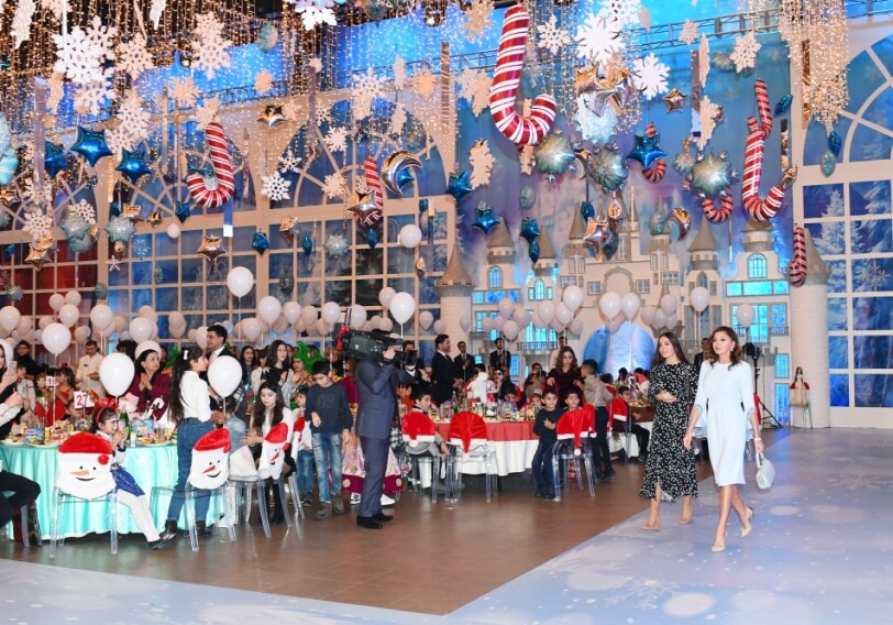 Организовано традиционное праздничное веселье для детей - На мероприятии приняла участие Первый вице-президент Азербайджана