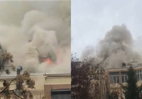 Пожар в центре Баку потушен (Видео-Обновлено) 
