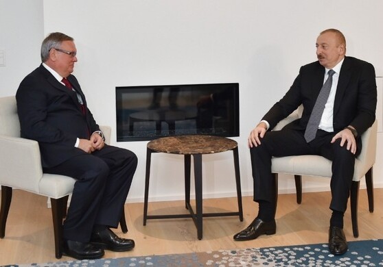 Начался рабочий визит Президента Ильхама Алиева в Швейцарию - Глава государства встретился с президентом банка ВТБ