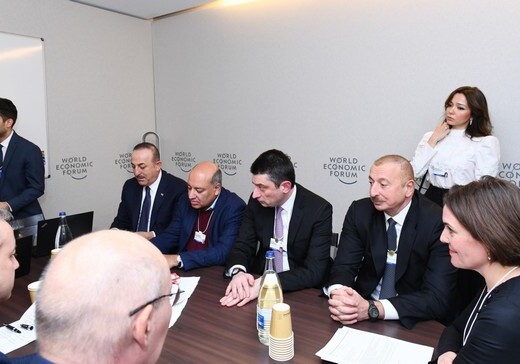 Президент Ильхам Алиев принял участие в заседании в рамках Всемирного экономического форума (Фото)