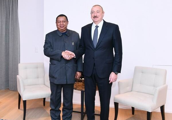 В Давосе состоялась встреча Президента Ильхама Алиева с генсеком ОПЕК (Фото)