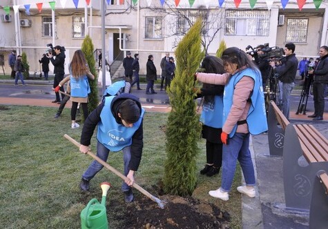 В рамках проекта IDEA жителям Баку передан очередной благоустроенный двор (Фото)