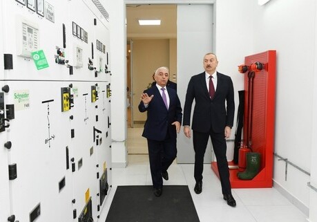 Президент Ильхам Алиев принял участие в открытии подстанции «Дюбенди» (Фото-Обновлено)