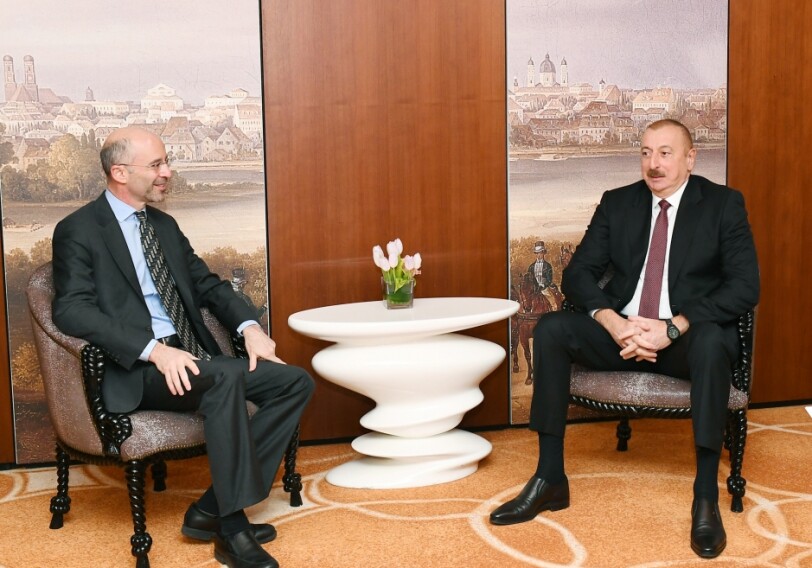 Ильхам Алиев встретился в Мюнхене с руководителем Международной кризисной группы  (Фото-Обновлено)
