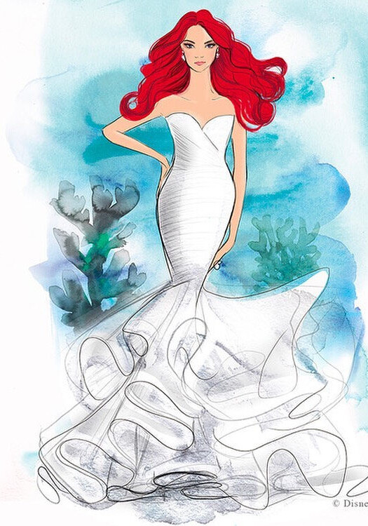 Disney выпустит линию свадебных платьев, вдохновлённую принцессами