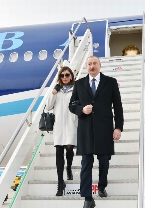 Президент Азербайджана прибыл с государственным визитом в Италию (Фото)
