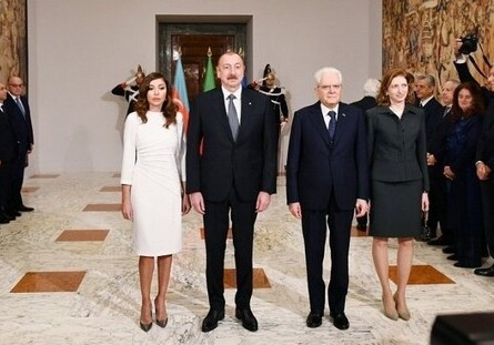 Мехрибан Алиева поделилась фотографиями со встречи президентов Италии и Азербайджана
