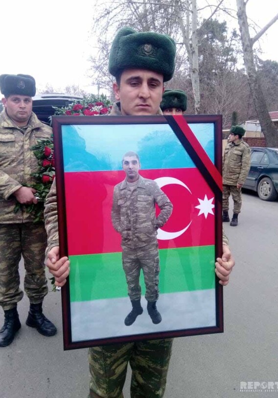 В Агджабеди проходят похороны азербайджанского шехида (Фото) 
