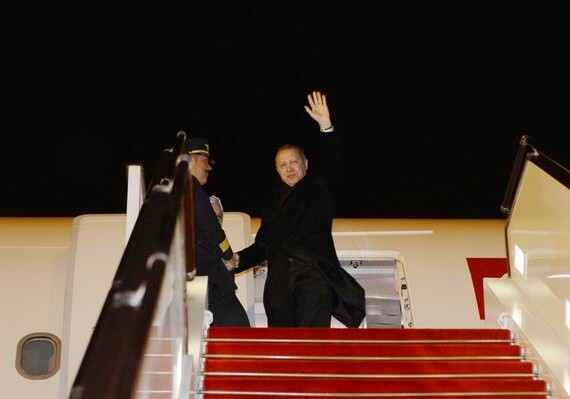 Завершился визит Эрдогана в Азербайджан (Фото)