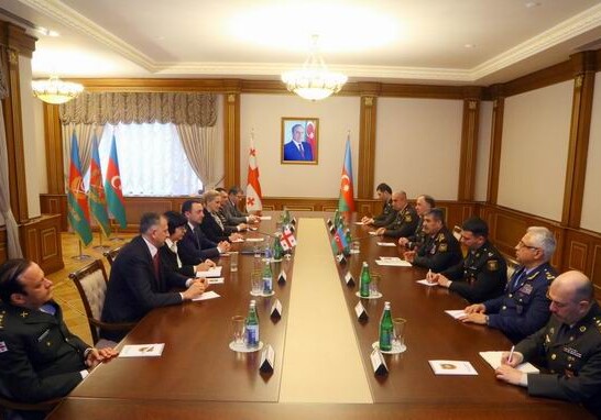В Баку состоялась встреча министров обороны Азербайджана и Грузии (Фото-Видео)