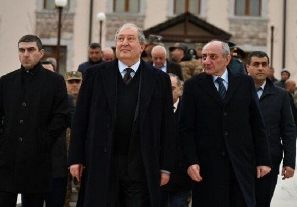 Президент Армении совершил поездку в оккупированный Нагорный Карабах