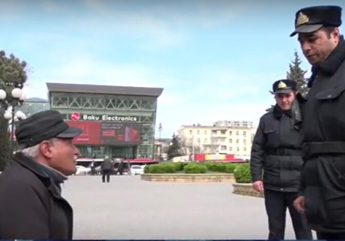 Полиция Баку продолжает профилактические мероприятия против коронавируса (Видео) 