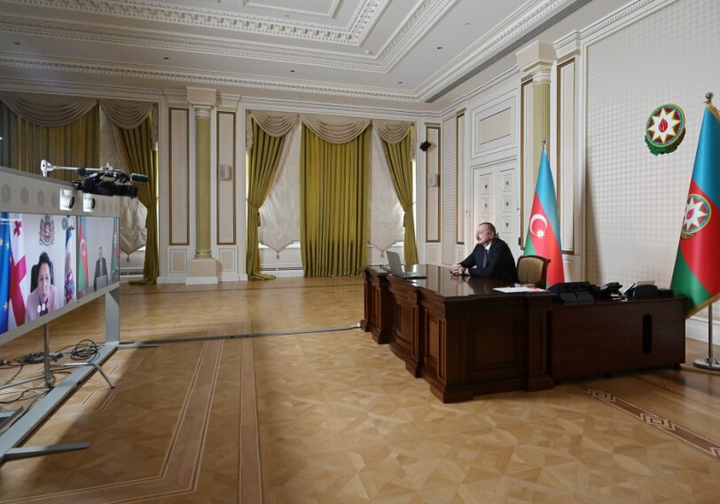 Состоялся разговор президентов Грузии и Азербайджана в формате видеосвязи (Фото)