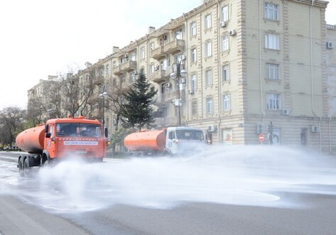 В Баку проводится масштабная дезинфекция (Фото)