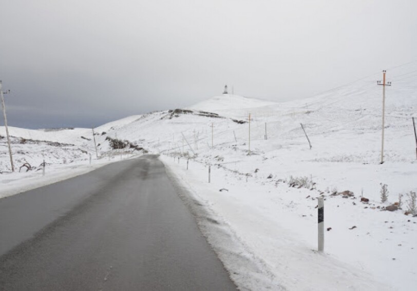 Высота снежного покрова в Дашкесане составила 22 сантиметра