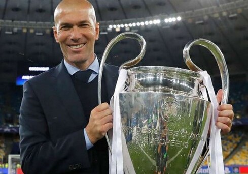Зидан признан лучшим тренером в истории Лиги чемпионов