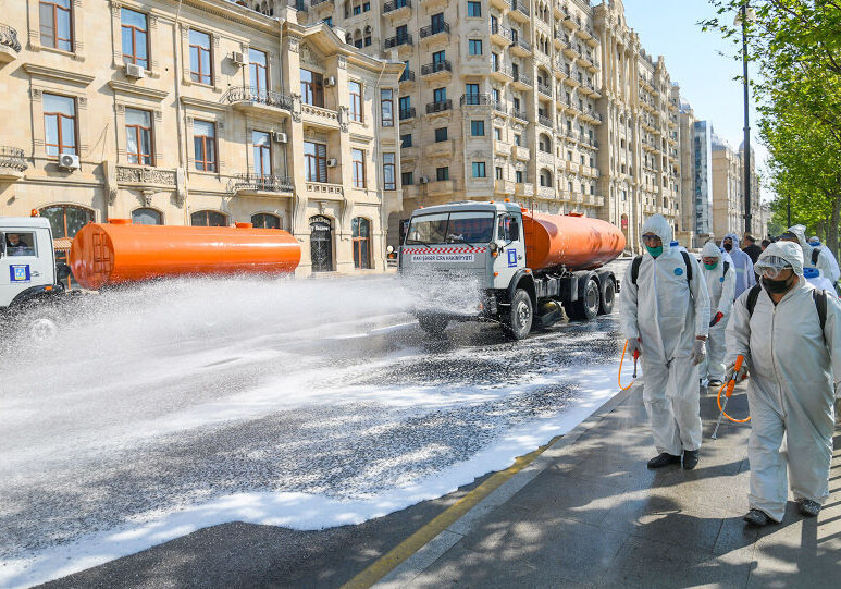 Завтра в Баку проведут усиленные дезинфекционные работы