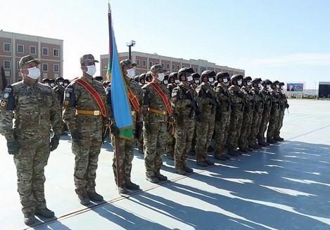 Парадный расчет Азербайджанской армии отправился в Москву для участия в параде Победы (Видео)