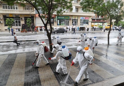 На улицах Баку проведены усиленные дезинфекционные работы (Фото)