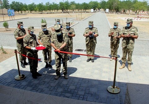 В прифронтовой зоне состоялось открытие новой воинской части ВВС (Фото)