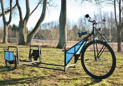 В Латвии создали велосипед-амфибию для путешествий (Видео)