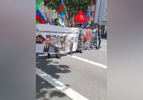 В Дюссельдорфе прошло шествие в поддержку Азербайджана (Видео)