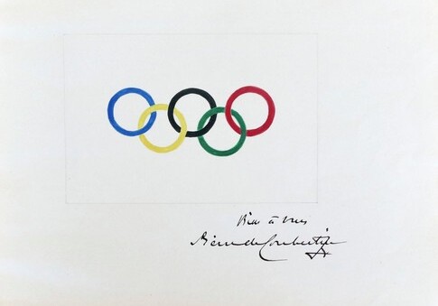 Оригинал рисунка олимпийских колец Пьера де Кубертена выставлен на аукцион