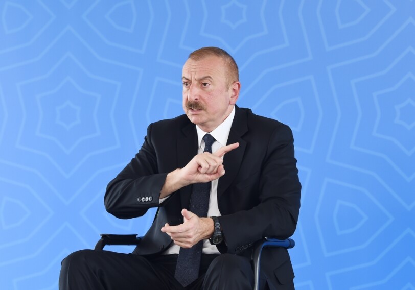 Ильхам Алиев: «Сегодня несбыточная мечта Народного фронта заключается в том, чтобы Азербайджан вновь потерял земли»