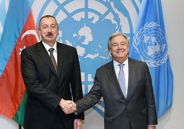 Генсек ООН позвонил президенту Азербайджана