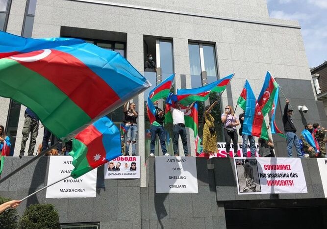 Посольство Азербайджана в Бельгии выступило с заявлением в связи с провокацией в Брюсселе