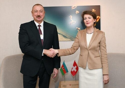 Президент Ильхам Алиев поздравил главу Швейцарии