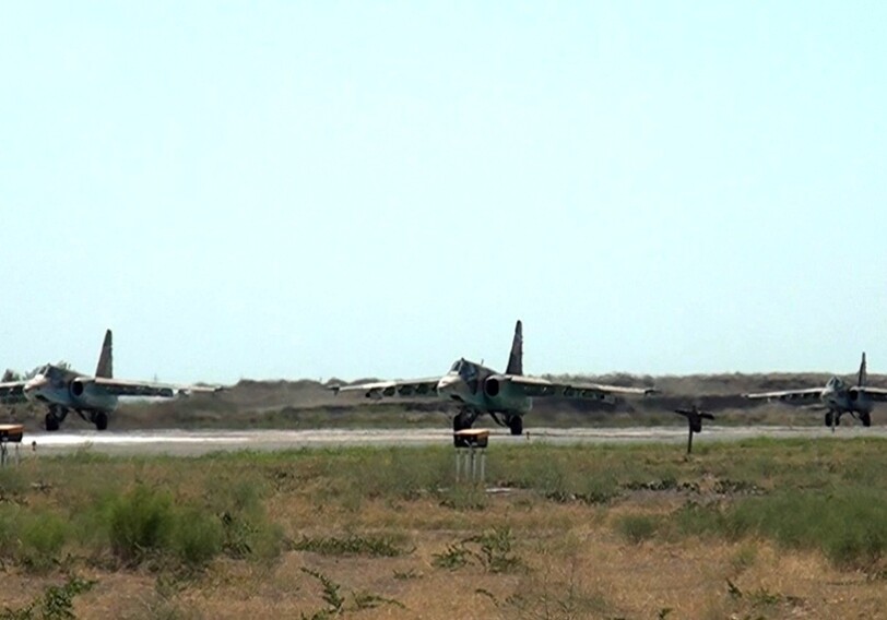 Истребители ВВС Азербайджана и Турции выполнили учебно-тренировочные полёты (Фото-Видео)