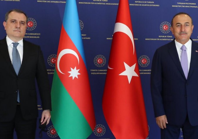 Состоялась встреча глав МИД Азербайджана и Турции (Фото-Видео)
