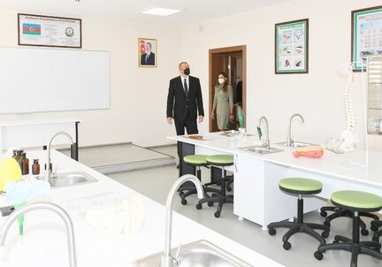 Президент Азербайджана и первая леди открыли здание школы в поселке Гала (Фото-Видео-Обновлено)