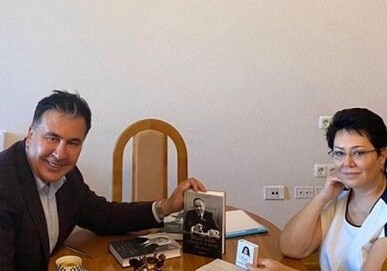 Эльмира Ахундова встретилась с Михаилом Саакашвили (Фото)