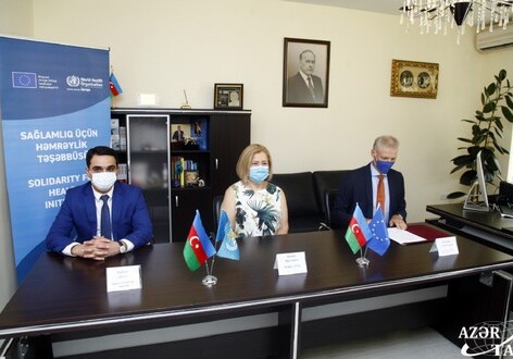 Евросоюз и ВОЗ передали Минздраву Азербайджана оборудование для лечения больных коронавирусом (Фото)
